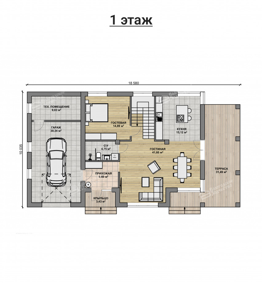 Дом из камня VZ-771